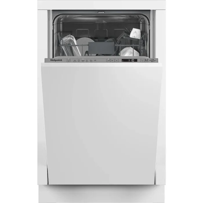 Встраиваемая посудомоечная машина Hotpoint HIS 1D67, серебристый