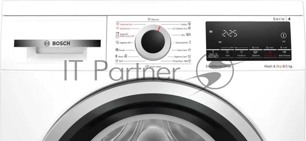 Стиральная машина Bosch WLS28460ME, фронтальная загрузка, белый — фото 2