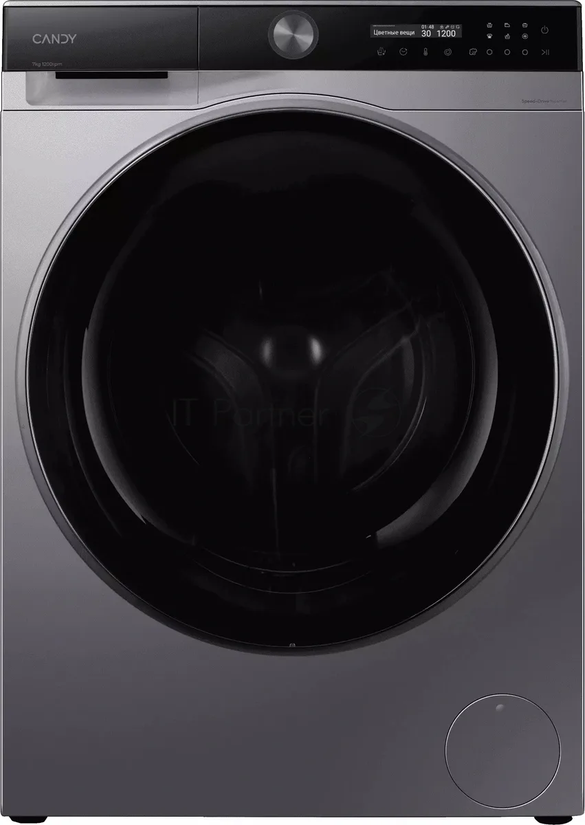 Стиральная машина Candy C37W4 27MBBR-07, фронтальная загрузка, серый