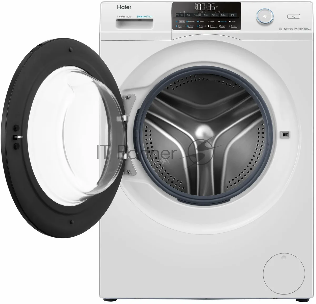 Стиральная машина Haier HW70-BP12959AE, фронтальная загрузка, белый — фото 2