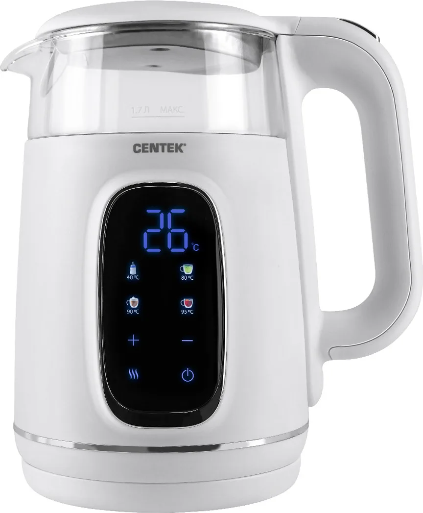 Чайник Centek CT-0052, электрический, зелёный