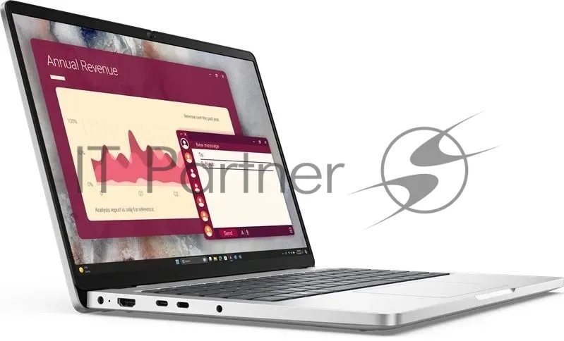 Ноутбук Dell 14 Pro, 14", Intel Core Ultra 5 235U, 16 ГБ, 512 ГБ SSD, серебристый — фото 2