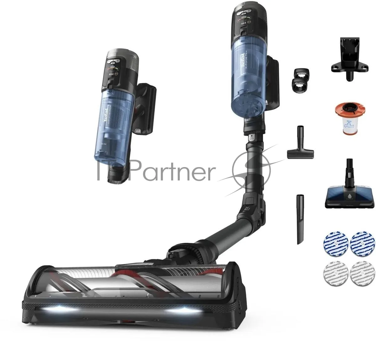Вертикальный пылесос Tefal X-Force Flex TY9LC1WO, беспроводной, серый — фото 2