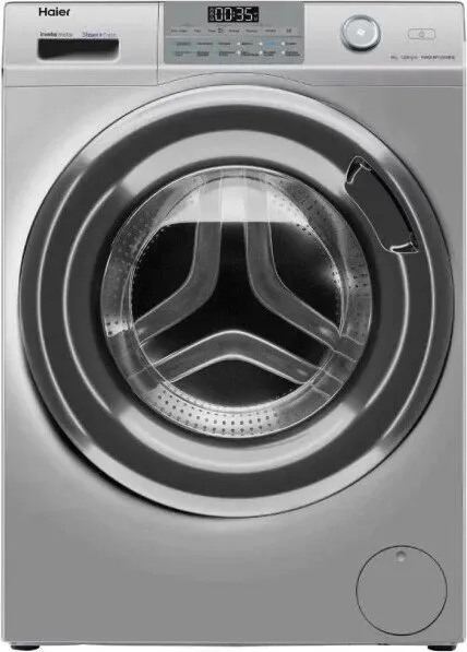 Стиральная машина Haier HW60-BP12959BSE, фронтальная загрузка, серебристый