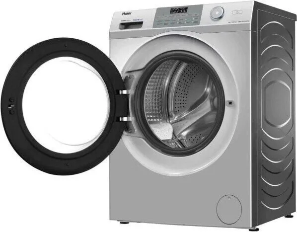 Стиральная машина Haier HW60-BP12959BSE, фронтальная загрузка, серебристый — фото 3