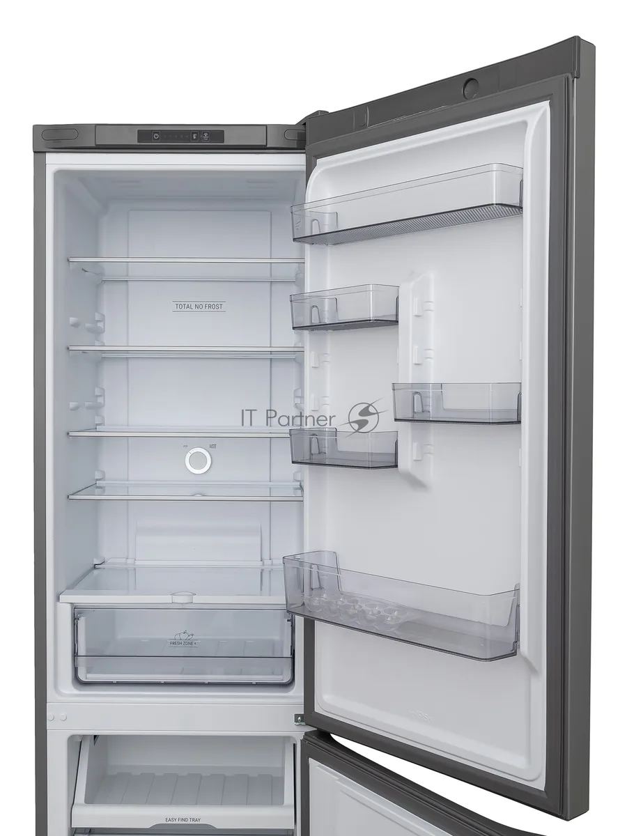 Холодильник Hotpoint HT 5200 C MX, двухкамерный, нержавеющая сталь — фото 3