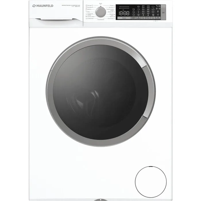 Стиральная машина Maunfeld MFWM127WH200, фронтальная загрузка, белый