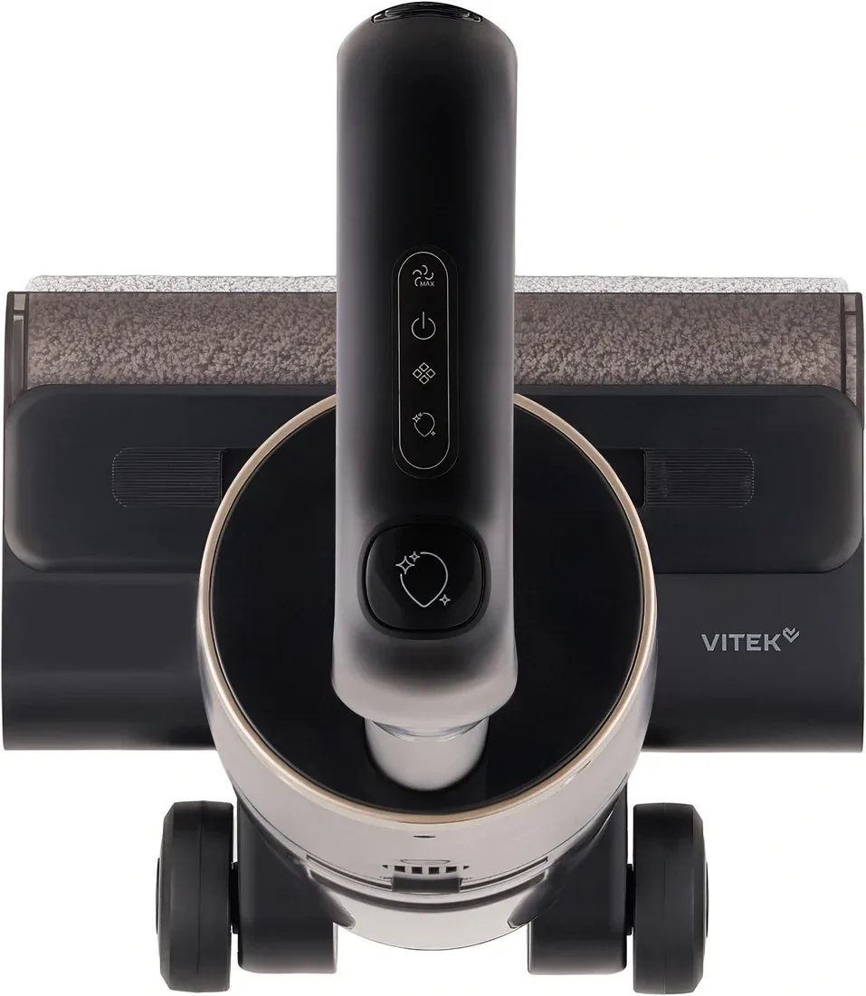 Вертикальный пылесос Vitek VT-FW15PLUS, моющий беспроводной, чёрный