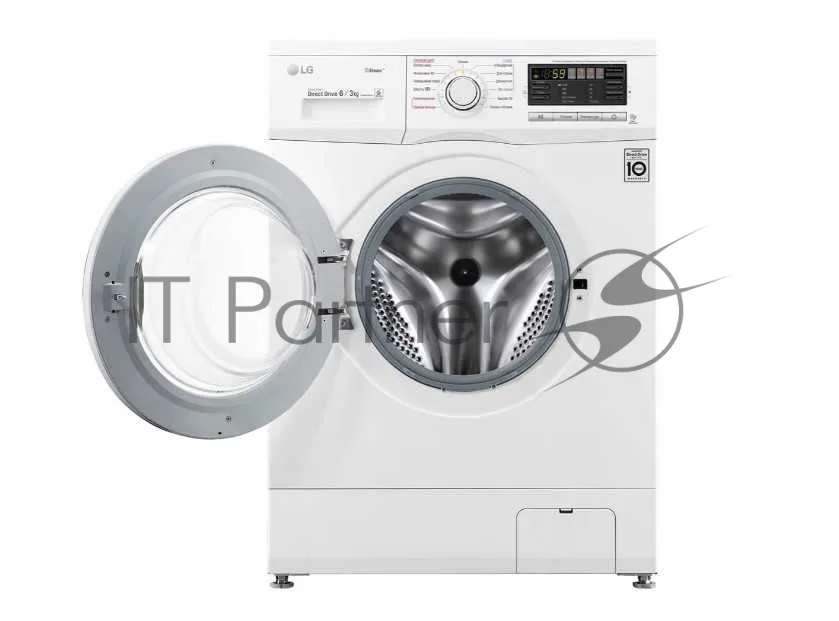 Стиральная машина LG F1296CDS0X, фронтальная загрузка, белый — фото 3