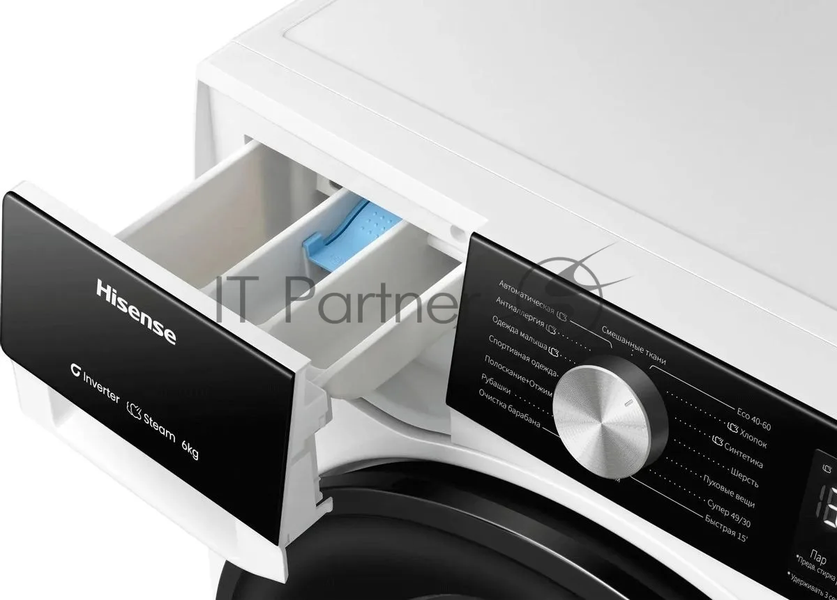 Стиральная машина Hisense WF3S6021BWU, фронтальная загрузка, белый — фото 2