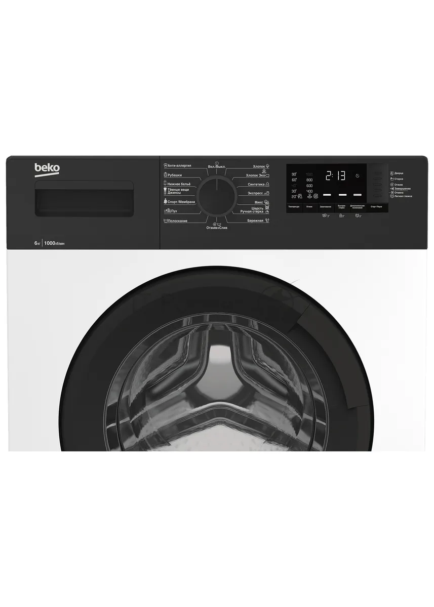 Стиральная машина Beko WRE 65120 ZAW, белый — фото 2