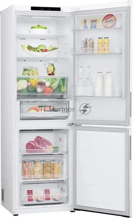 Холодильник LG GC-B459AQQW, двухкамерный, белый — фото 3