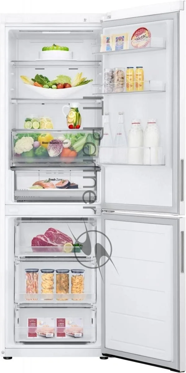 Холодильник LG GC-B459AQQW, двухкамерный, белый — фото 2