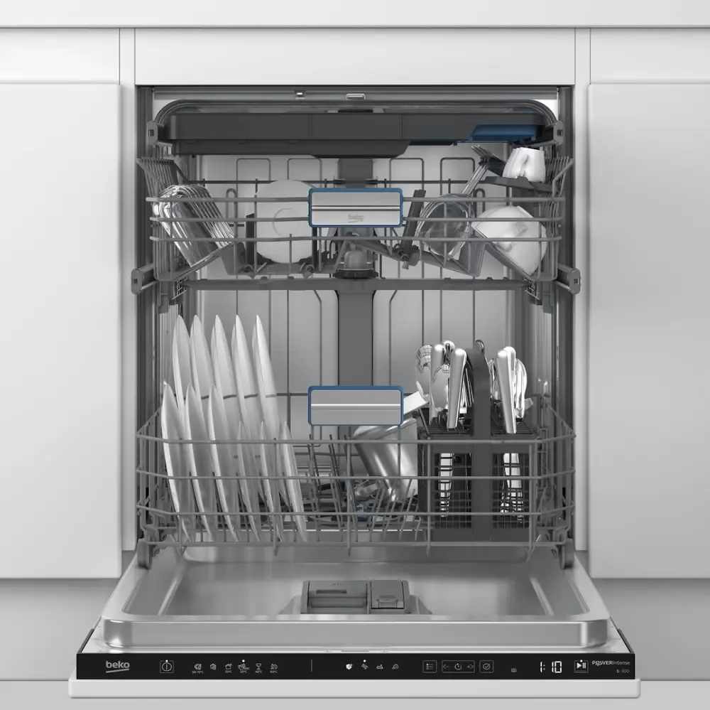 Встраиваемая посудомоечная машина Beko BDIN38531AF, серебристый