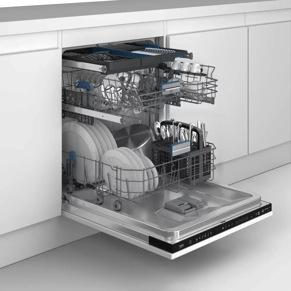 Встраиваемая посудомоечная машина Beko BDIN38531AF, серебристый — фото 2