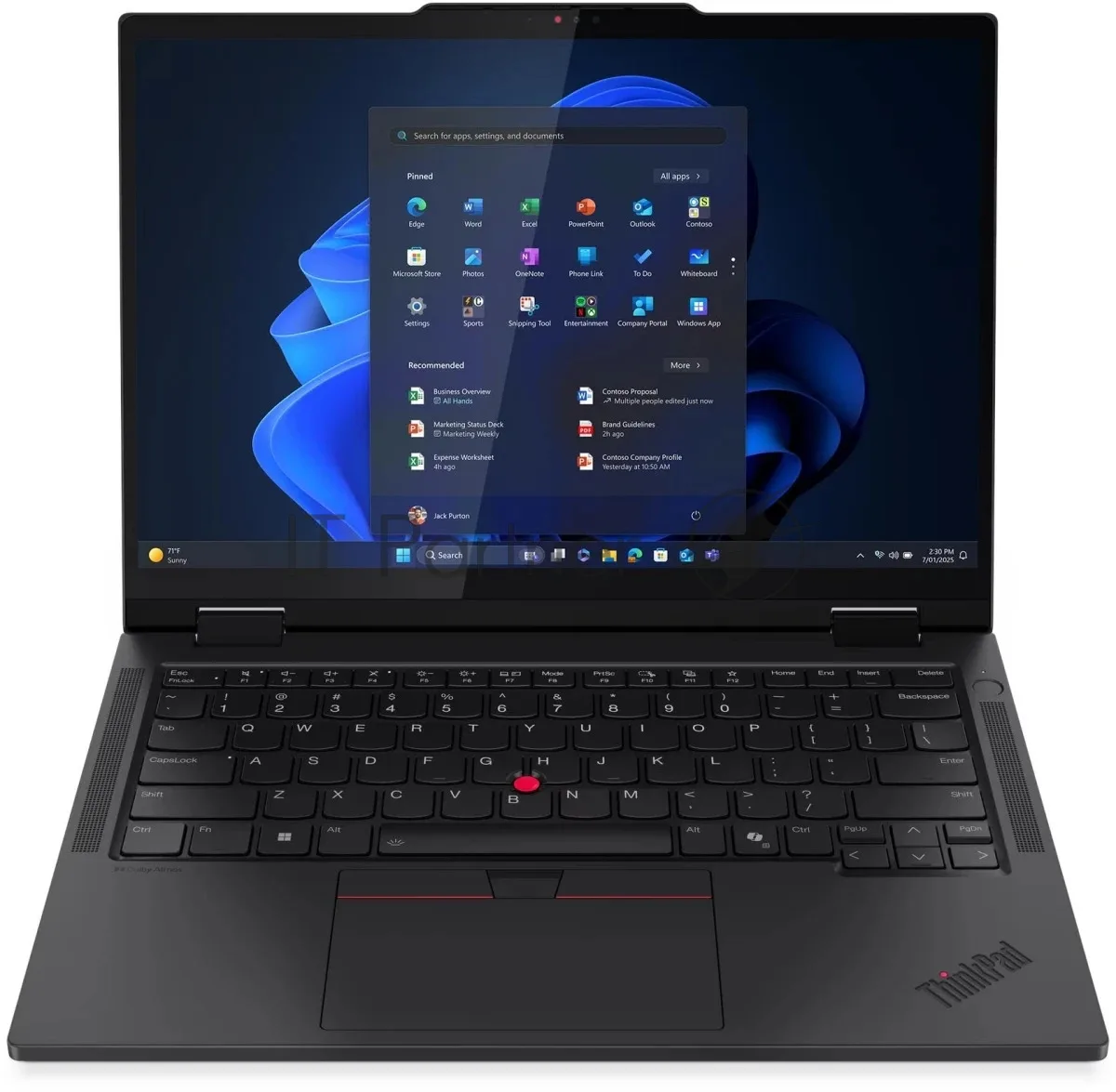 Ноутбук Lenovo ThinkPad T14s, 14", Intel Core Ultra 7 255U, 16 ГБ, 512 ГБ SSD, чёрный