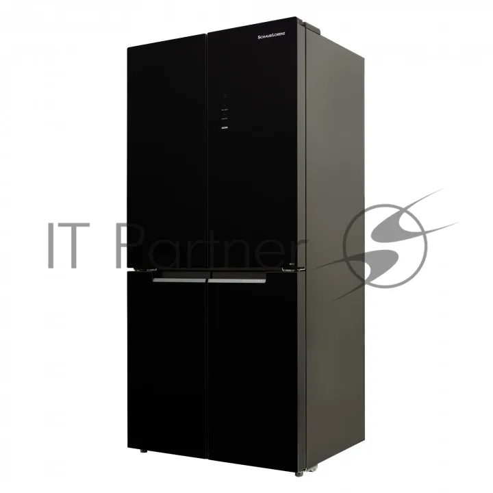 Холодильник Schaub Lorenz SLU X490GY3EI, трёхкамерный, чёрный — фото 3