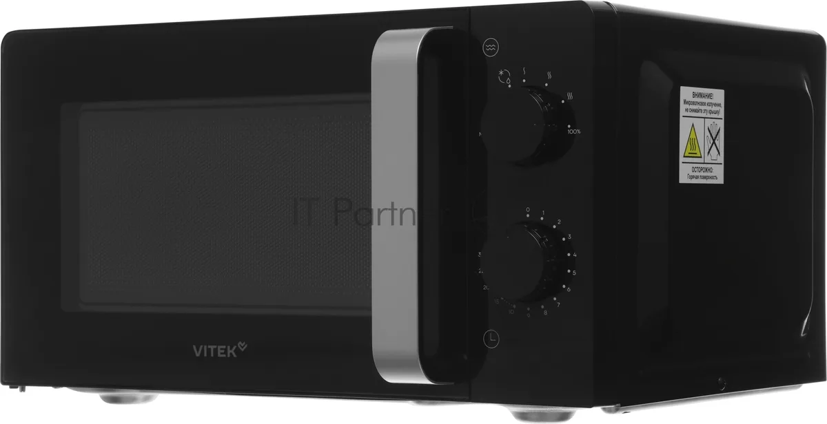 Микроволновая печь Vitek VT-MW1020, соло, чёрный — фото 4