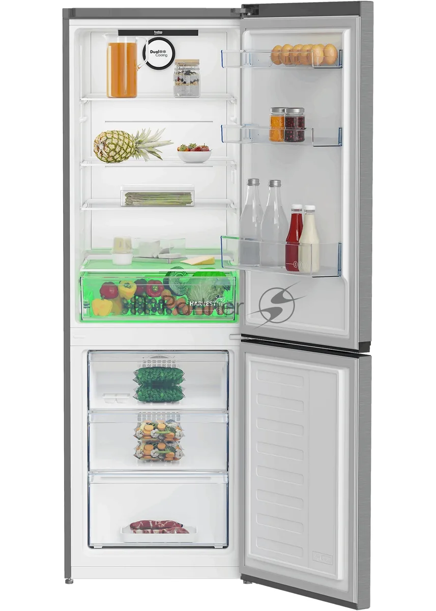 Холодильник Beko B3RCNK365HX, двухкамерный, нержавеющая сталь — фото 4