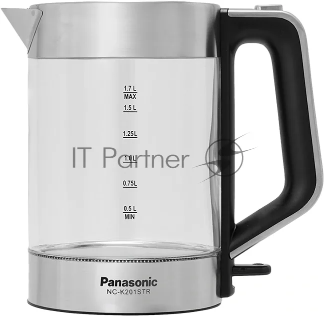 Чайник Panasonic NC-K201STR, электрический, серебристый