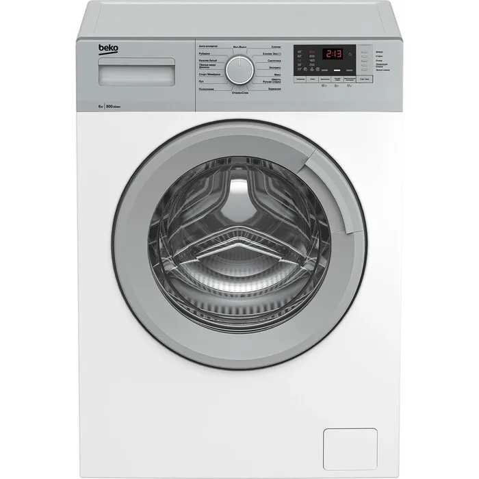 Стиральная машина Beko WHE6412BSW, фронтальная загрузка, белый