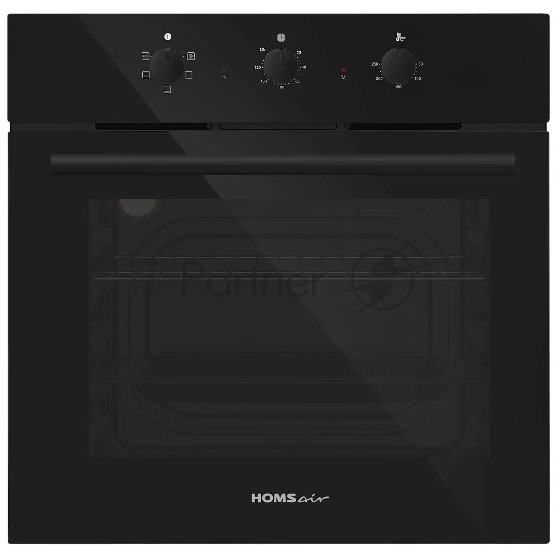 Духовой шкаф HOMSair OES605BK2, электрический, чёрный