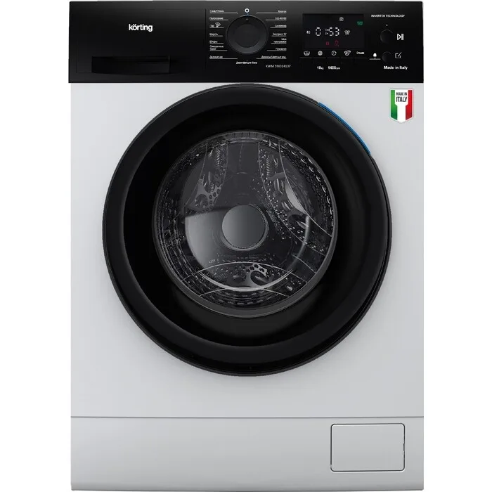 Стиральная машина Korting KWM 59IDM14107, фронтальная загрузка, белый