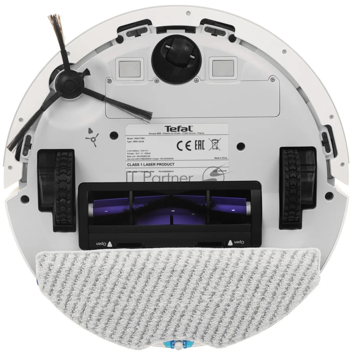 Робот-пылесос Tefal X-PLORER Serie 140 RG9177WH, сухая и влажная, белый — фото 4