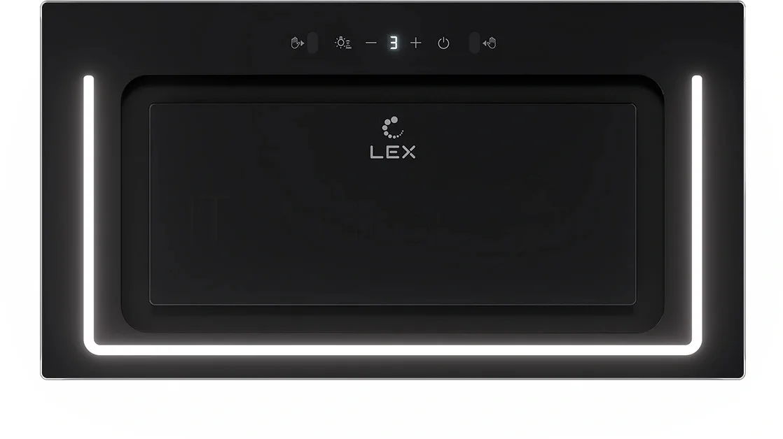 Вытяжка LEX Nova 600, встраиваемая, чёрный