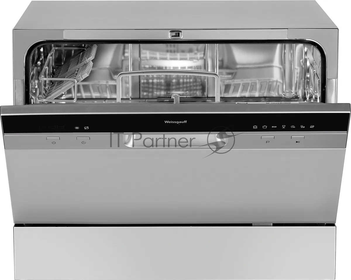 Посудомоечная машина Weissgauff TDW 4017 DS, отдельностоящая, серебристый