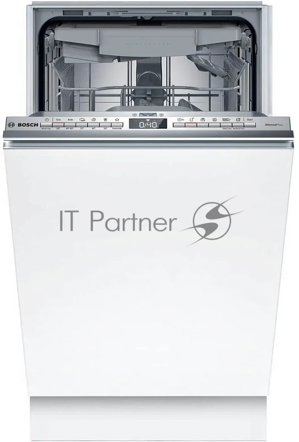 Встраиваемая посудомоечная машина Bosch SPV4EMX10E, серебристый