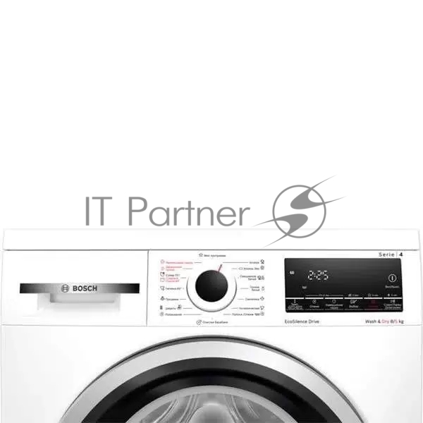 Bosch Стирально-сушильная машина Bosch WDS28460ME белый, загрузка фронтальная 8 кг, 1400 об/мин