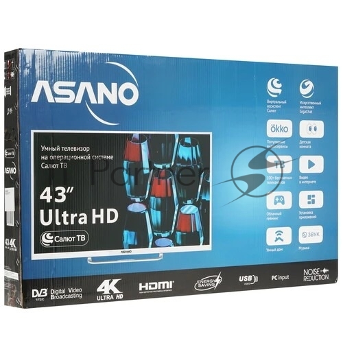 Asano Телевизор Asano 43" 43LU5011T белый LED UHD 60Hz Салют ТВ