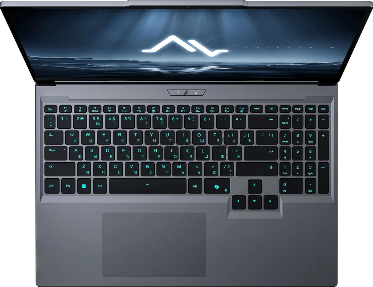 Ноутбук Maibenben X16C-i54456, 16", Intel Core i5-14450HX, 16 ГБ, 512 ГБ SSD, серый