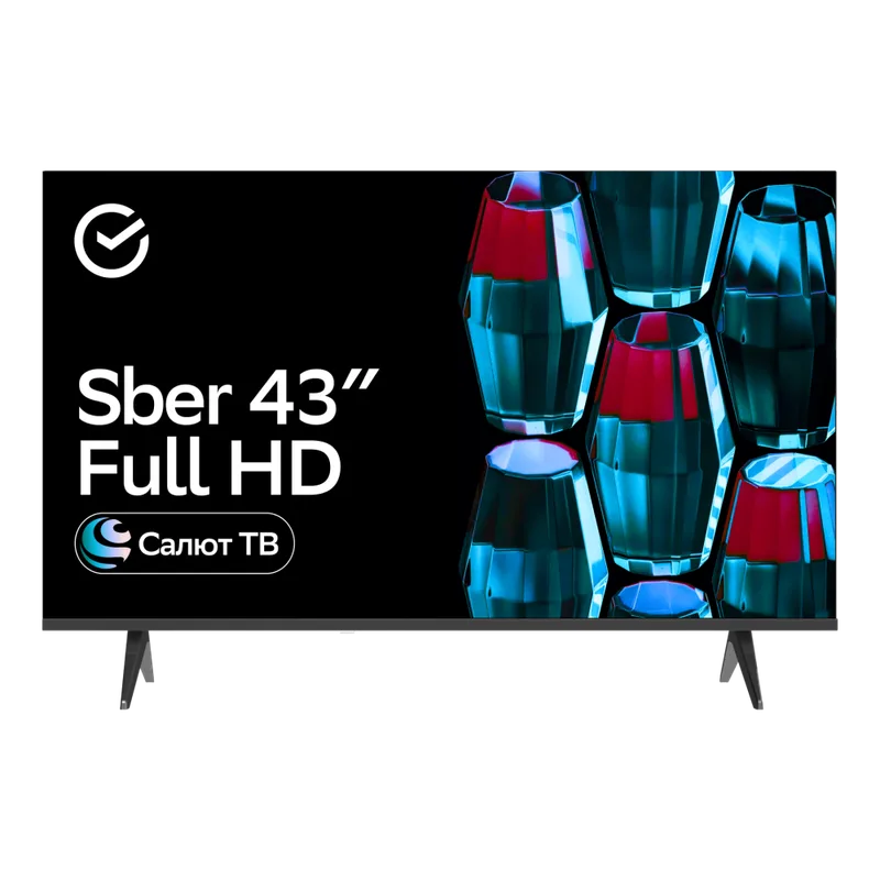 Телевизор 43" Умный SBER SDX-43F2139, FHD, Салют ТВ голосовое управление